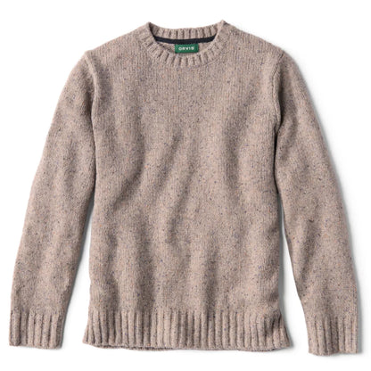 Men's Classic Crew Neck Cashmere Jumper with Timeless Donegal Style | Ideal for Winter