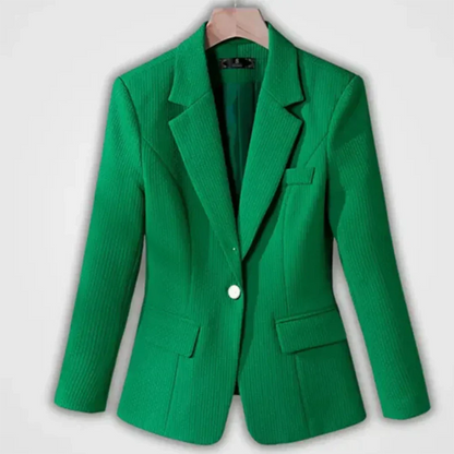 Women's Fitted Blazer in Solid Colour with Buttons and Pockets | Perfect for Casual days