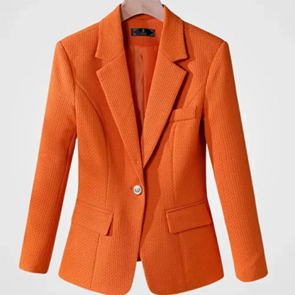 Women's Fitted Blazer in Solid Colour with Buttons and Pockets | Perfect for Casual days